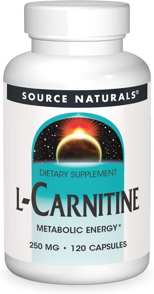 源のNaturals Lカルニチン、メタボリック エネルギー*、250mg - 120のカプセル