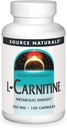 源のNaturals Lカルニチン、メタボリック エネルギー*、250mg - 120のカプセル