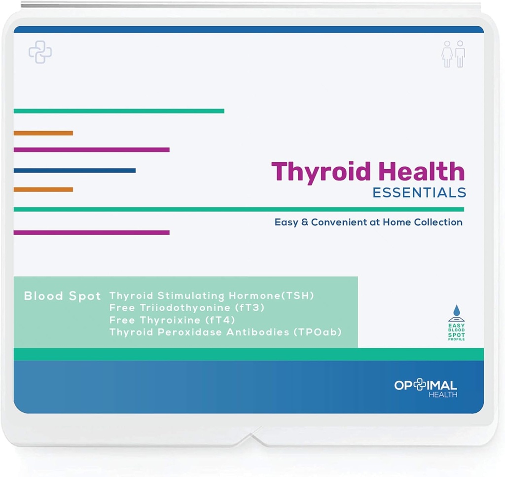 Optimal Thyroid - at Home Thyroid Function Test Kit for Women and Men