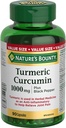 Nature's Bountyターメリッククルクミン1000mgプラスブラックペッパー、90カプセル