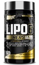 Nutrex Research Lipo-6 Black Hers Ultra Concentrate | 女性用減量の丸薬 | 脂肪バーナー、食欲抑制剤、減量のための代謝ブースター + 毛、皮膚、爪サポート | 60 ダイエットピル