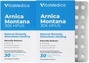VitaMedica Arnica Montana Blister Pack 30X タブレット 贈る 痛み と 腫れ | プラントベースのフォーミュラ | プラスチック外科医によって推奨 | 自然回復手術や怪我 | 2 パック | 30 サービング