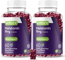 Viteey Melatoninグミー10mg - 大人の余分な強さMelatoninのための睡眠のグミー - ビーガン、GMOフリー、グルテンフリー - 120カウント