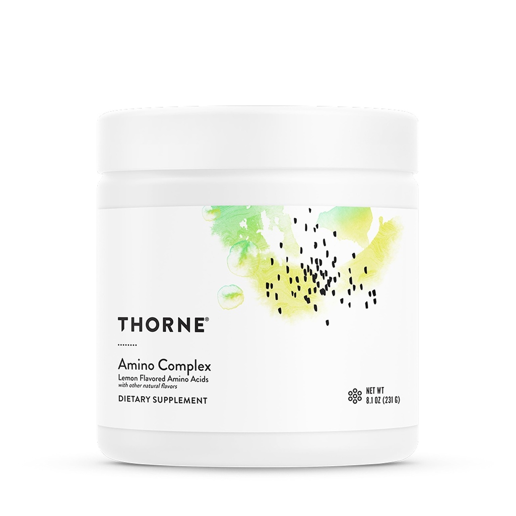 THORNE - アミノコンプレックス - プレまたはポストワークアウトのための臨床的に評価された EAA と BCAA パウダー - リーンマッスル質量と運動回復を促進します* - NSF スポーツのために認定 - 30 サービング - 8.1 オズ - レモン