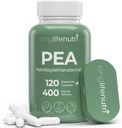 LongLifeNutri Palmitoylethanolamide (Pea) 400mg - 120のベジタリアンのカプセル、不快な管理のための有機性補足、4か月の供給、米国でなされる実験室テストされる