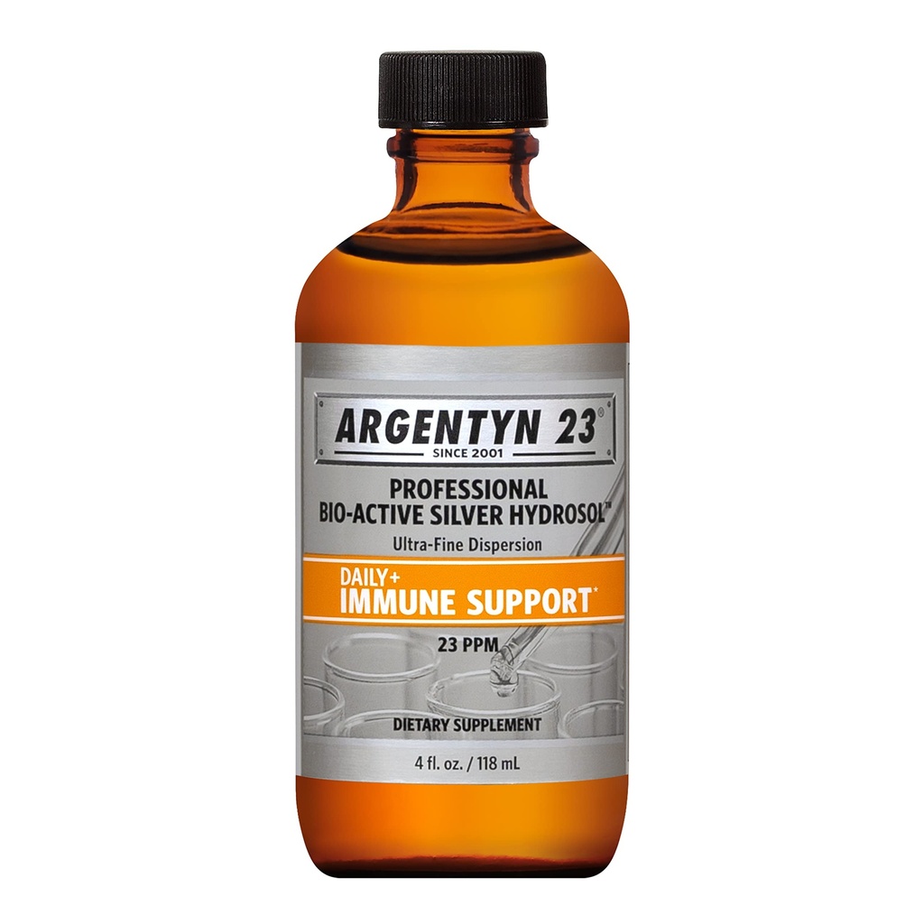 免疫サポートのためのArgentyn 23の専門の生物活動的な銀のHydrosol – コロイダルシルバー、23ppm、4oz (118mL) – ねじれトップ