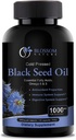 Black Seed Oil Capsules 1000mg - Premium Black Cumin Seed Oil Capsules - Black Seed Oil Liquid Pills - Virgin Cold Pressed Nigella Sativa Oil Pills - Blackseed Oil - 120 Cap (2 Month Supply)