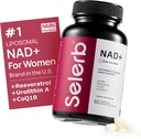 ナド+ 女性のためのサプリメント - NMN β-NAD+、Trans-Resveratrol、CoQ10、D-Riboseと代替 - 細胞再生、エネルギー、および放射性皮膚の健康を促進 - 60カプセルアドバンスト