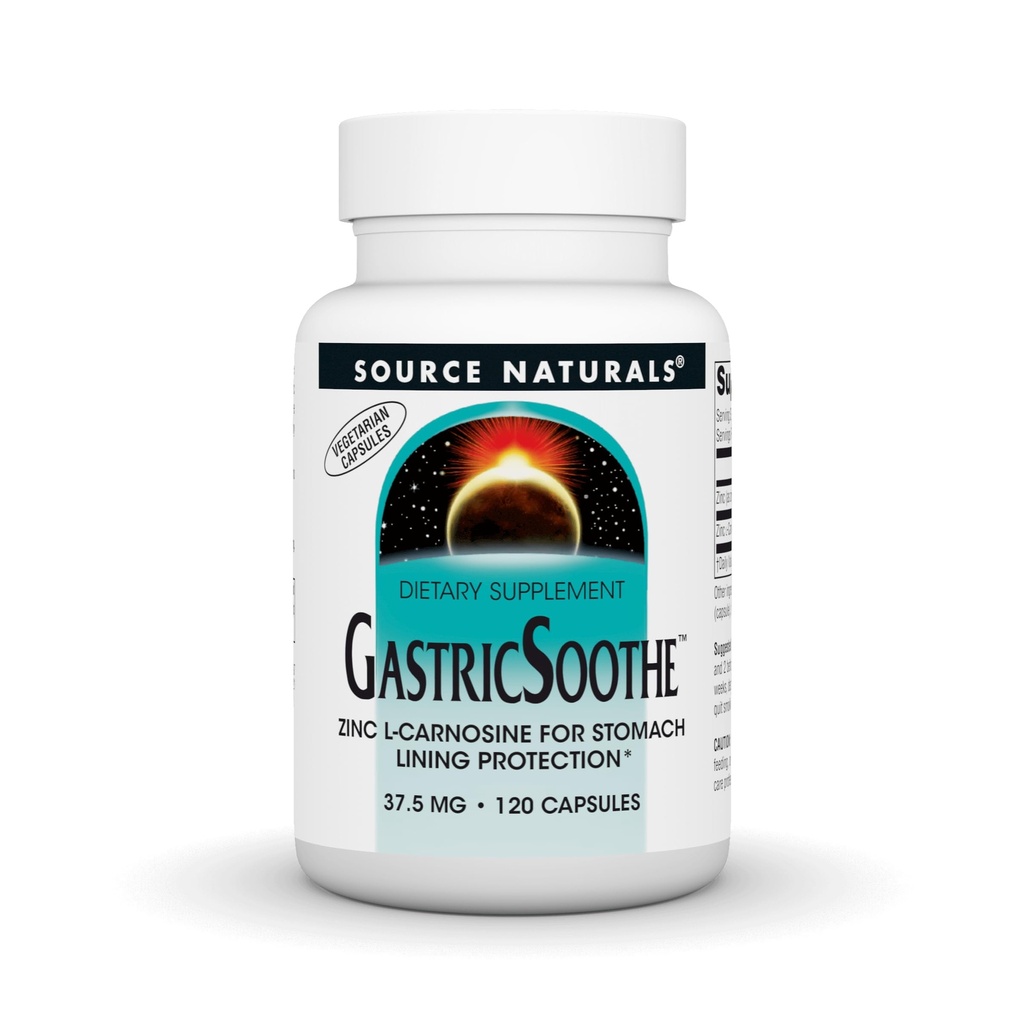 源のNaturals GastricSoothe亜鉛Lカルノシン* - 120のベジギーの帽子