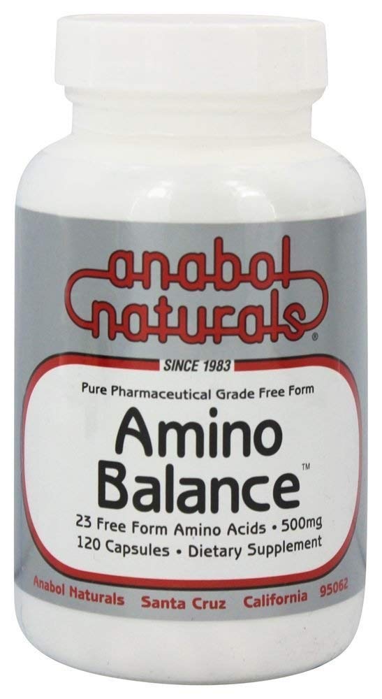 Amino Balance 120 caps, Energy Amino Supplement, Complete 23 Free Form Amino Blend Formula with BCAA’s, 9 Essential Amino Acids, Glutamine, Arginine for Sports Nutrition, Post Workout Muscle Recovery