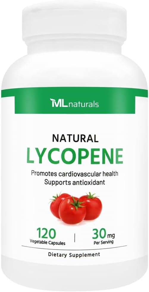 MLナチュラルナチュラルナチュラルLycopene 30mg 120野菜カプセル。 酸化防止及び免疫サポート、心血管の健康及び前立腺の健康、NSF-Certified及びcGMP迎合的、テストされる第三者の実験室