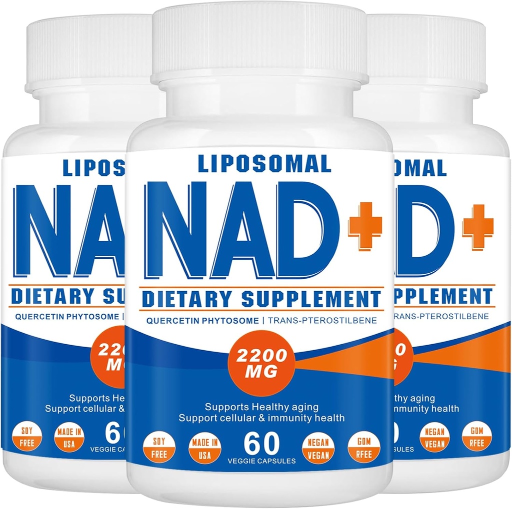 2200mg 口腔 NAD+ 補足、細胞エネルギー、老化の擁護者、180のカプセルのためのNADの補足