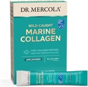 Mercola Marine Collagen Powder Packets, 5g Collagen Per サービング, 15 サービング (15 オンザゴパケット), 粉末栄養補助食品, 不燃, タイプ 1 タラ、Haddock & Pollock からのコラーゲンペプチド