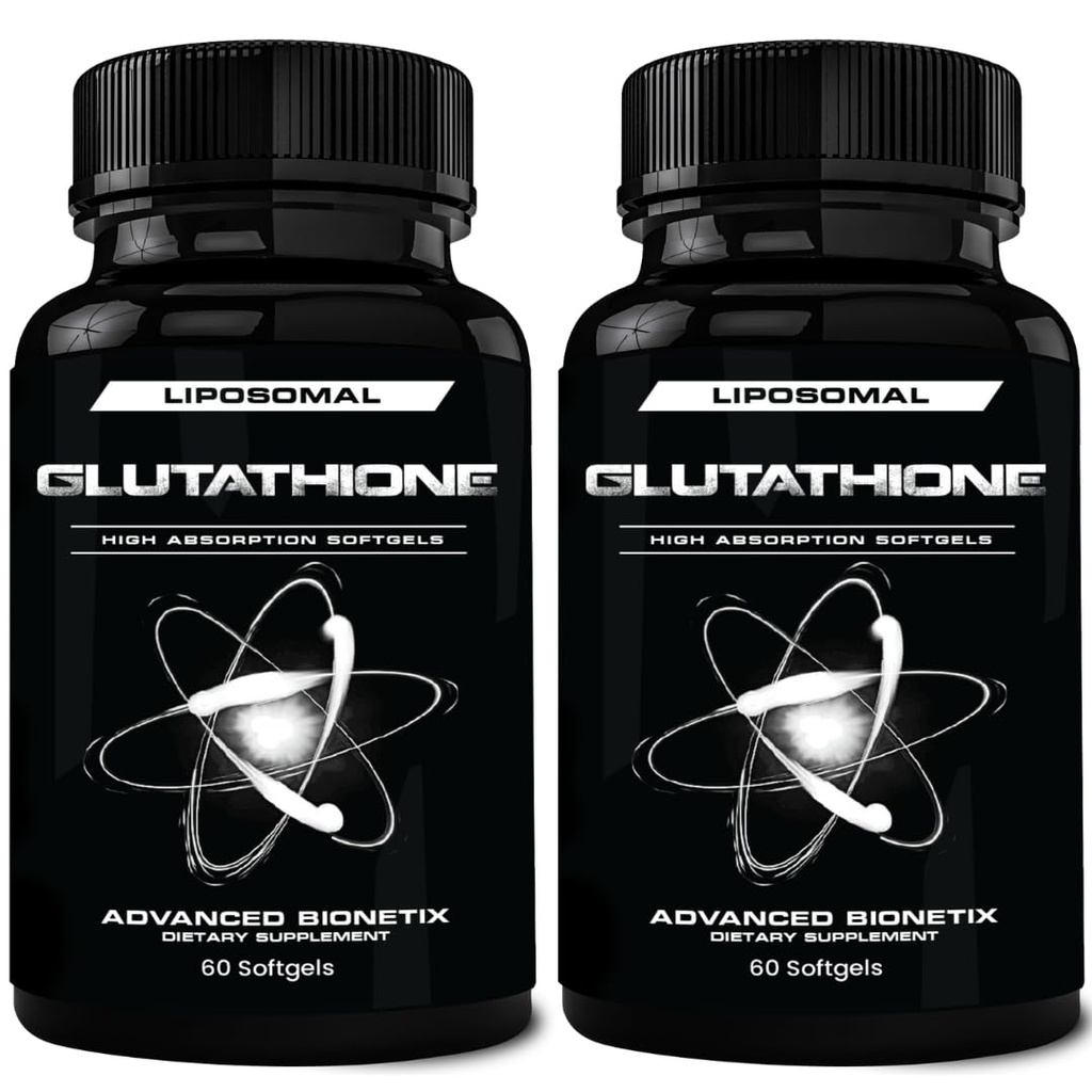 850mgリポソームグルタチオンサプリメント | 120 Total Liposomal Softgels | Antioxidant Supplement w/Gluta-IVTM, 100X 粉末グルタチオン吸収