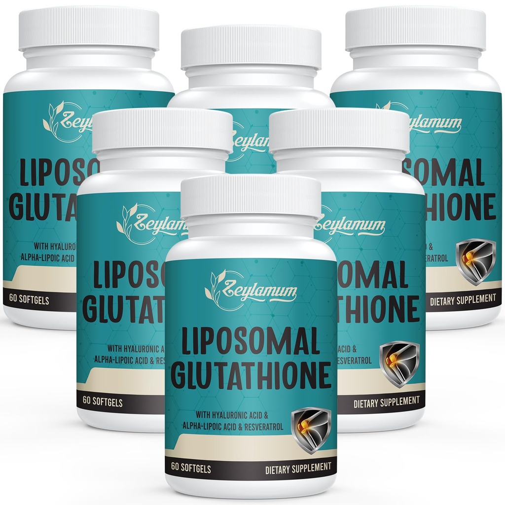 2400のMGのLiposomalのグルタチオンのSoftgels、最高の吸収、活動的な形態のL-グルタチオンによって減られる(GSH)、Hyaluronic酸、Resveratrol、Detox、頭脳、免疫システム、360のSoftgelsのためのマスターの酸化剤