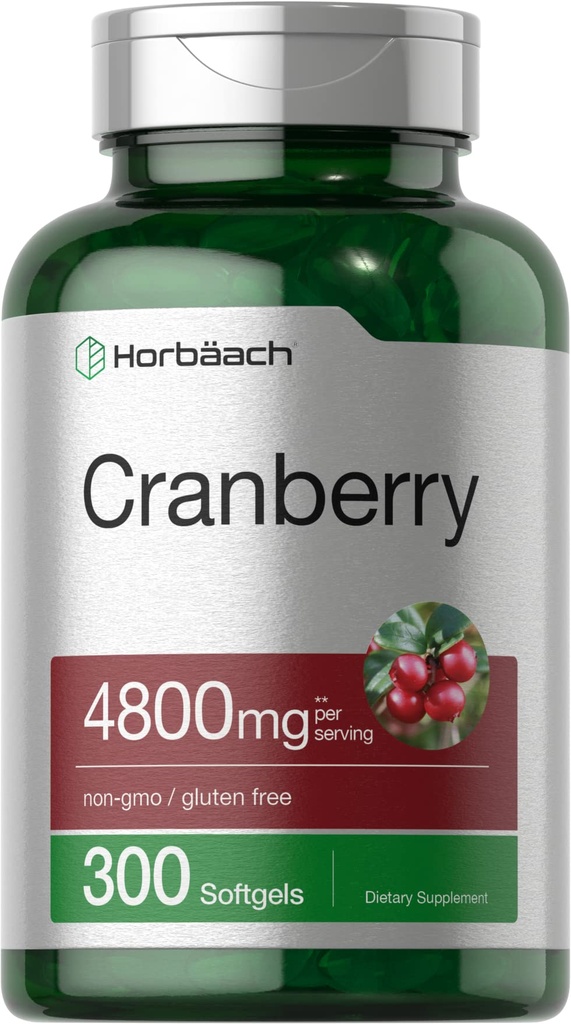 ホバハチクランベリーピル4800mg | 300 Softgels | 非GMO、グルテンフリーサプリメント | 濃縮エキス