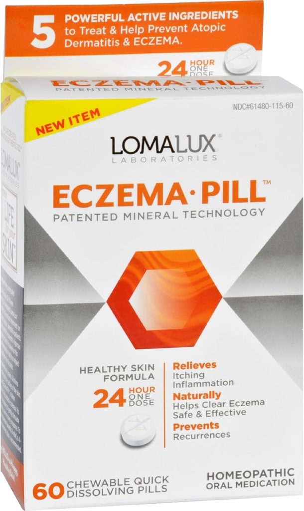 Lomaルクスの実験室のアクネのEczema -Chewable -速い分解 - 60の計算