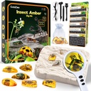 GobiDex Amber Dig Kit-Artificial Insect樹脂、Exavate 6 Insects Specimens、STEM Geographic Educational Bugs トイズ、Fun Bugs Party Favors、子供年齢のための科学キット 6-8 8-12