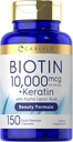 Carlyle Biotin 10000mcg | 150 カプセル | ケラチンの美の方式 | 非GMOのグルテンフリーの補足