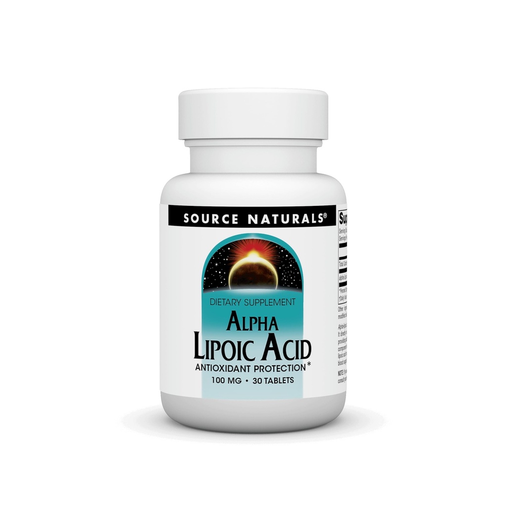アルファリポ酸100mgの源のNaturals、Inc. 30タブ