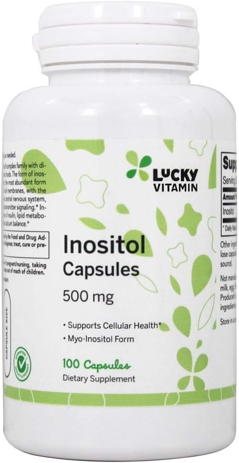 ラッキービタミン - イノシトールセルラーヘルス500mg。 - 100カプセル