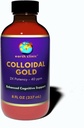 地球クリニック® コロイダルゴールド - 2X コンセントレート 40 ppm, 8 fl oz アンバーボトル強化脳の健康と認知サポート