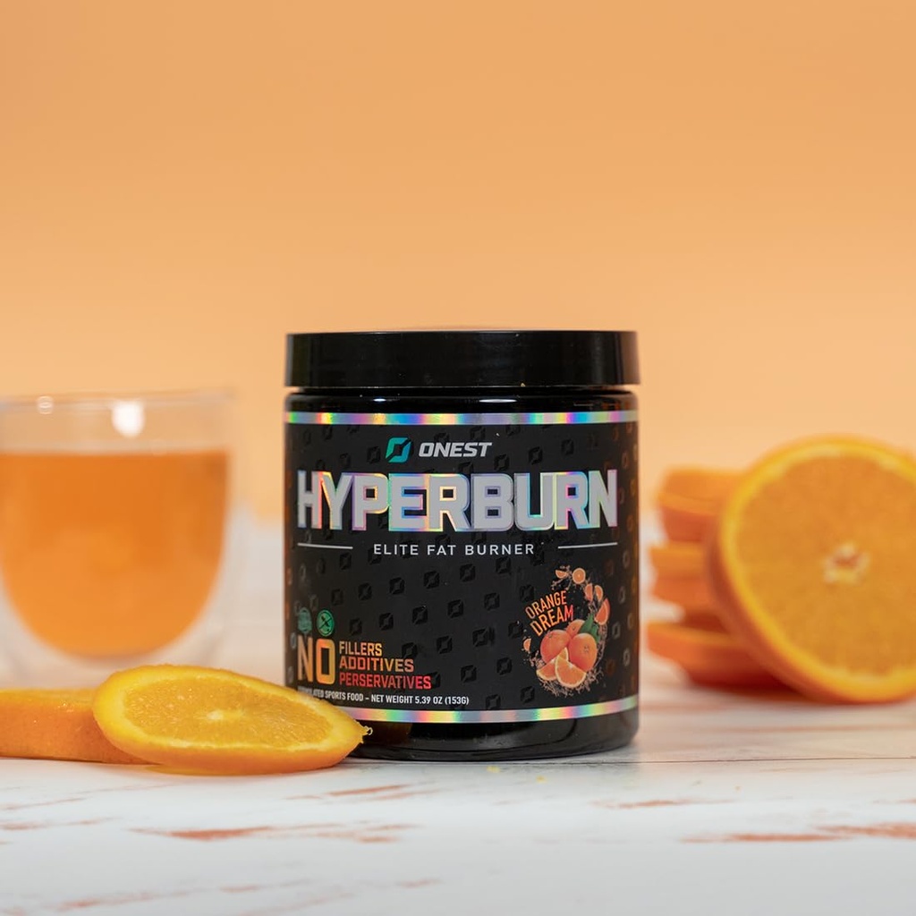ONESTのHyperburnの脂肪質のバーナーの粉– 153g (30サービング)、高められたエネルギー ブースト及び性能サポート補足のMetabolismのブースター及び人および女性のためのスポーツの栄養の粉