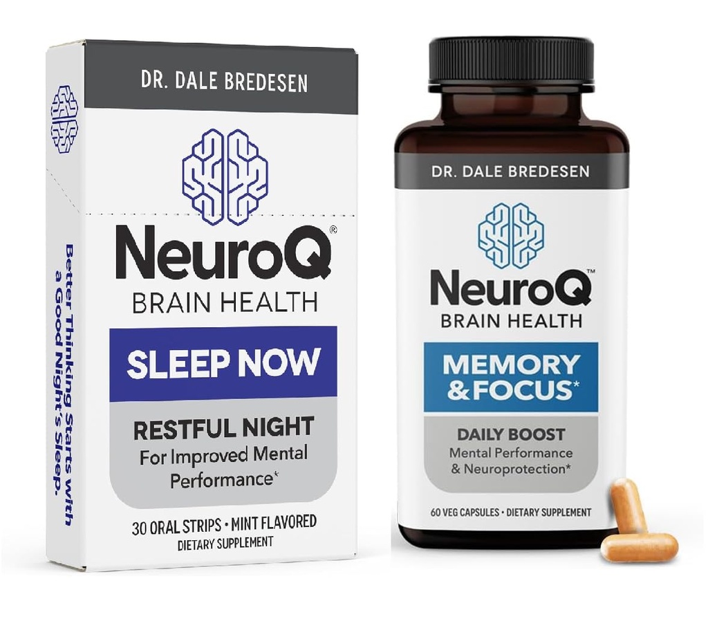 ライフシーズンNeuroQメモリ&SleepNowストリップと焦点 - 24 / 7脳の健康サポート - 認知睡眠機能を改善する - 30日の供給