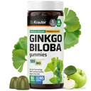 BIO KRAUTER Ginkgo Biloba Gummies - 90 ビーガンChews - Ginkgo Biloba サプリメント for Brain サポート - 120 mg 標準化エキス - Pectin ベースのフォーミュラ