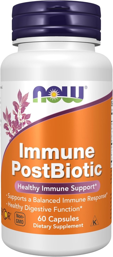 NOW Foods Supplements, EpiCor® Plus Immunity with Vitamin C, Healthy Immune Support*, 60 Veg Capsules