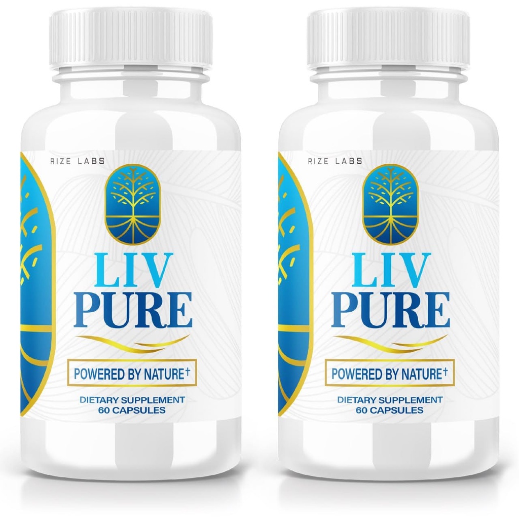 ライズラボ - LivPure 自然によって動力を与えられた - 高度な式 - 肝臓サポートのための純粋なサポート栄養補助食品、余分な強度、ビーガン、肝臓機能の丸薬(120カプセル)