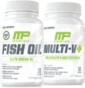 筋肉 Pharm エッセンシャル マルチ V + & MusclePharm エッセンシャル 魚油エリートオメガ 3 サプリメント