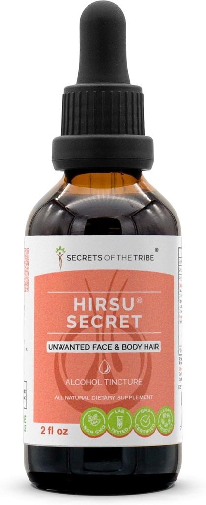 Tribeの秘密 - ハリスシークレット、ハーブサプリメントブレンドは、アルコール液抽出物、不要な顔と体髪(2 fl oz)をドロップします