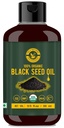 ブラック種子/ニゲラサティバ/カロンジ種子油(10.15 fl oz)、バージンコールドプレス、ピュア&ナチュラル、GMOなし、未処理ブラックシードオイル - ティモキノン&オメガ3、6&9のソース