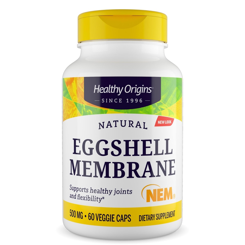 健康な起源の卵貝の膜500のmg (NEM、非GMO、グルテンフリー、共同サポート)、60のベジギー帽子