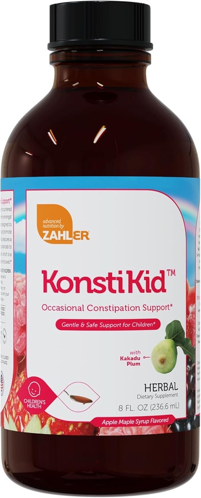 Zahler KonstiKid、子供の便秘サポート補足、LiquidConstipationの消去、サポート規則性及び消化器の健康、8OZ