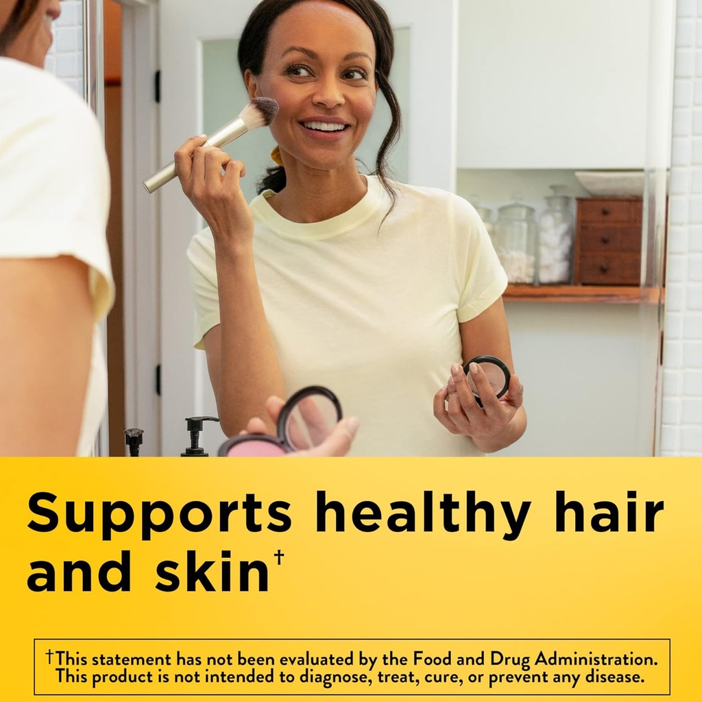 ネイチャーメイドビオチン1000 mcg、栄養補助食品は健康な毛及び皮、120 Softgels、120日の供給を支えます(2のパック)