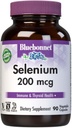 Bluebonnetセレン200mcgカプセル(L-selenomethionine) - 強力な抗酸化剤サポート - アミノ酸複合セレニウムサプリメント女性&男性 - ビーガン、非GMO、グルテンフリー - 90野菜カプセル