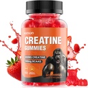 HOOLOOクレアチングミー5000mgクレアチンモノハイドレート、1000mg BCAAs perサービング - Chewableビーガン砂糖無料グミ、イチゴフレーバー(1ヶ月の供給)