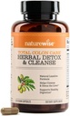 Naturewise Total Colon Care Herbal Cleanse - プレバイオティクス、植物、および抗酸化剤 - 定期的な腸の動き、消化、腸の健康 - ビーガン、グルテンフリー、非GMO - 60カプセル[2ヶ月の供給]