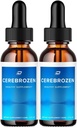 Cerebrozen Tinnitus 耳のドロップ - Cerebrozen 24, Cerebrozen 液体ドロップ, Cerebrozen レビュー, Cerebrozen 耳の救済のためのドロップ (2 パック - 120 ML)