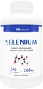 MLナチュラルズセレン200mcg 240野菜カプセル。 免疫健康、NSF認定およびcGMP準拠をサポート