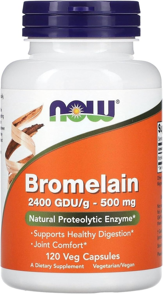 Bromelain 2400 GDU/g 500のmg 120のvcaps
