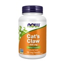 NOW食品は、猫の爪500mg、非GMOプロジェクト検証、ハーブサプリメント、100ベジカプセルを補います