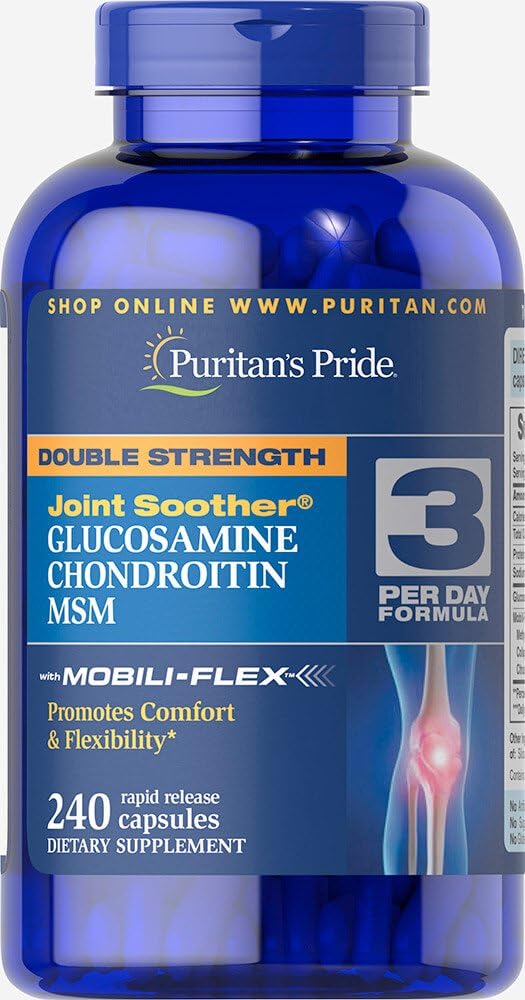 Puritan's Pride グルコサミン・コンドロイチン MSM カプセル、3 日式