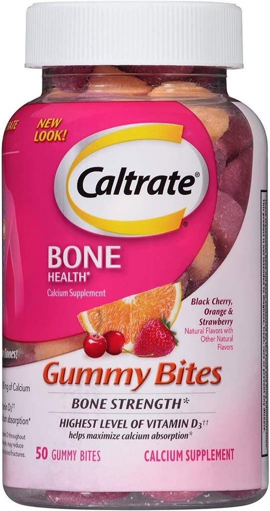 Caltrate + D の Gummy のビット サイズ 50 の Ct Caltrate +d の Gummy ビット 50