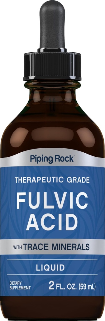 パイピングロック液 フルボク酸ドロップ | 2 fl oz | トレースミネラル付き | イオンサプリメント | ベジタリアン・ノンGMO・グルテンフリー