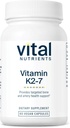 Vital Nutrients Vitamin K2-7 | 心、骨の健康を促進します | ビタミンK2 + MK7 | ビーガンビタミンKサプリメント | グルテン、酪農場、大豆フリー | GMO | 60カプセル
