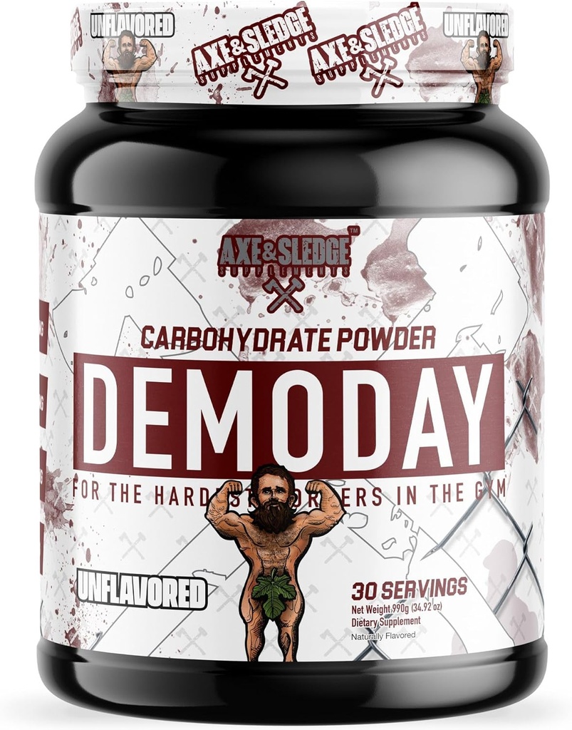 Axe&Sledgeは、クラスターDextrin、Carb10、Hydromax、Palatinoseとデモデイイントラワークアウト炭水化物パウダーを補い、パフォーマンスとポンプを強化し、30のサービング(非吸収)