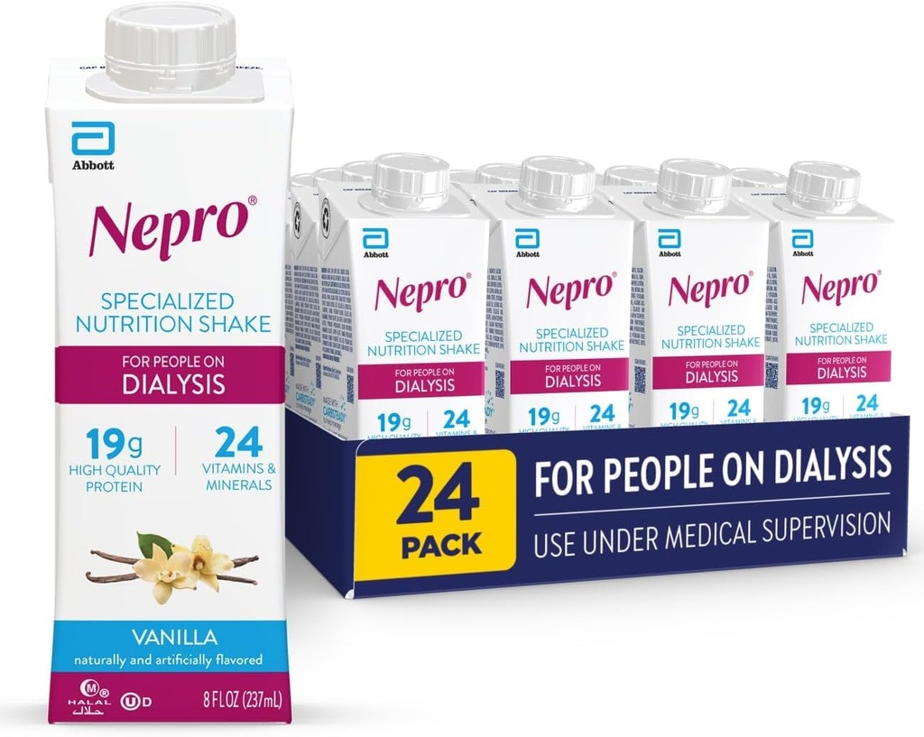 糖尿病、19gタンパク質、420カロリー、バニラ、8 fl oz、24 のパックの人々のための Nepro 栄養シェイク